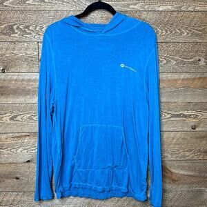 Fayettechill hooded Long Sleeve Shirt with kangaroo pocket Stretch Size XL